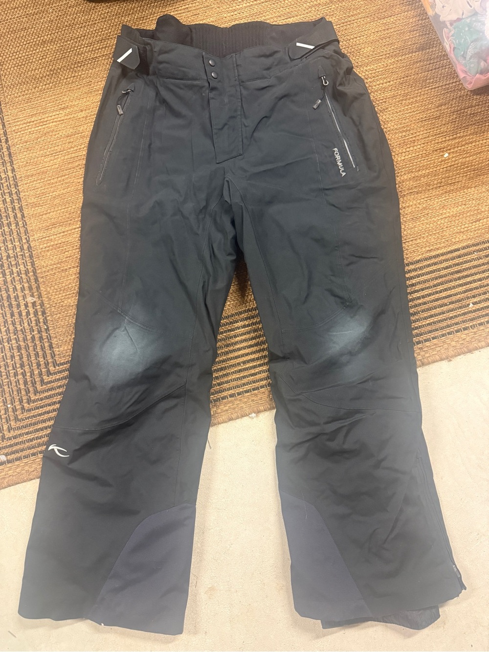 KJUS Men's Black Ski Pants - Waterproof Insulated Snow Trousers